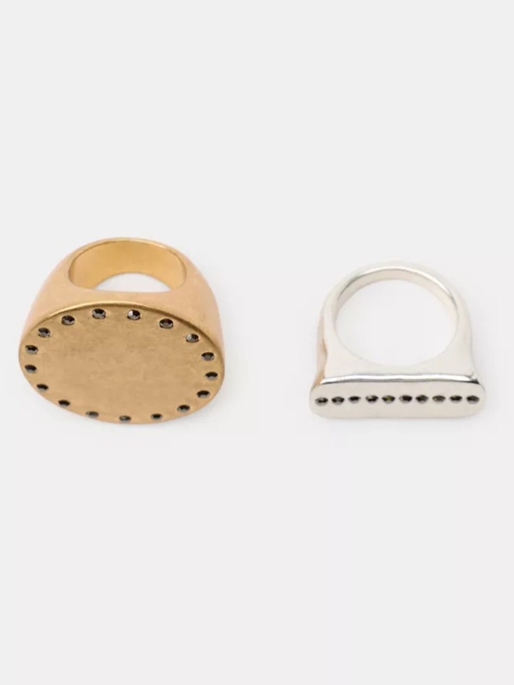 Zara Silver-Tone Ring set of 2